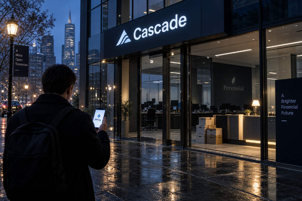 加密经纪平台 Cascade 宣布停止运营,用户可领取剩余资金
