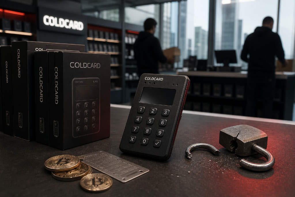Coldcard 补货经销商库存,此前熵漏洞致超 1 亿美元 BTC 被盗