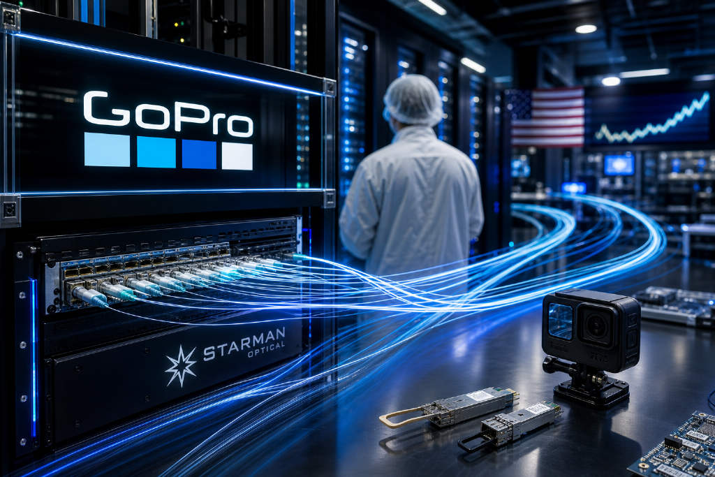 GoPro计划与Starman Optical合并进军AI光模块,股价涨超80%