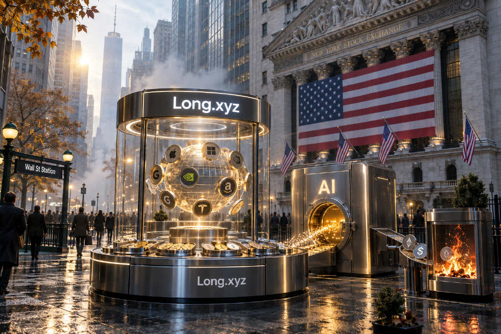 Long.xyz推LONG 500,股票新配对池5%手续费注入AI储备