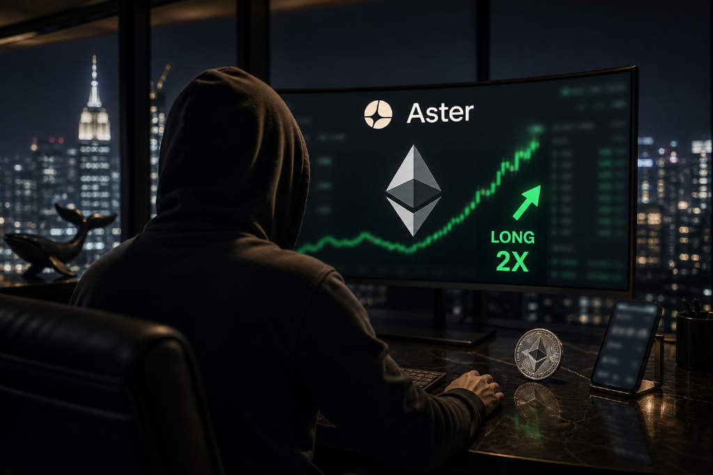 Lookonchain:巨鲸在 Aster DEX 持有 666 枚 ETH 多单