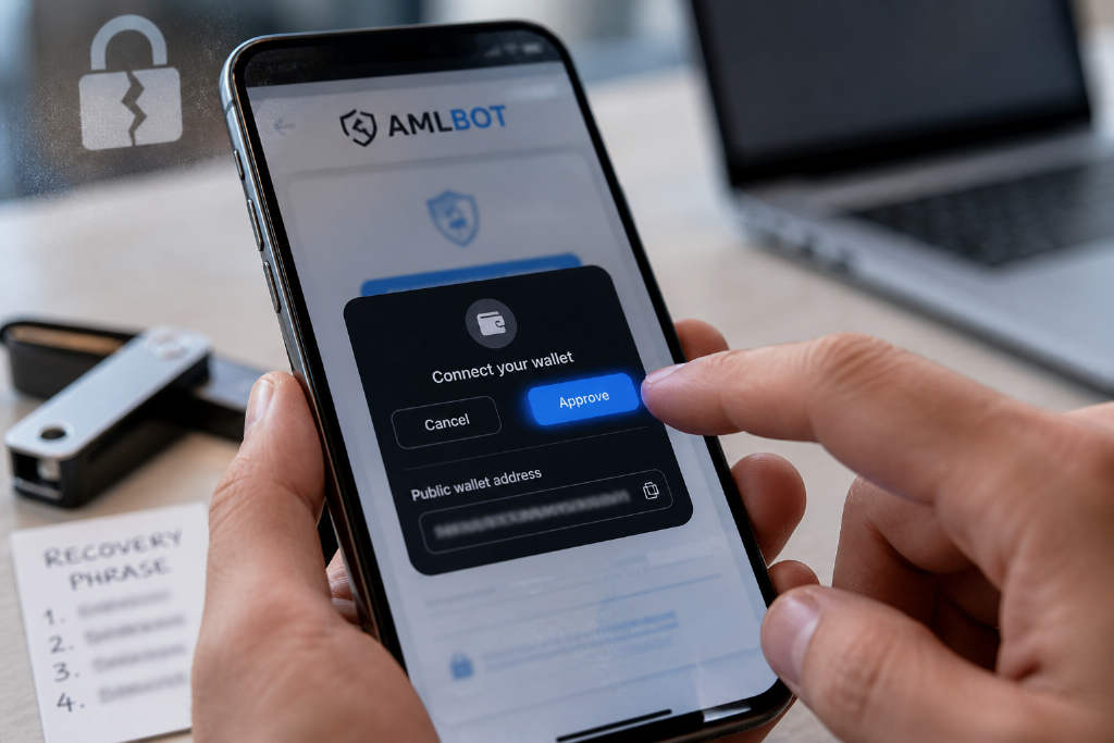 虚假 AML 检测网站冒充正规服务诱导用户授权交易