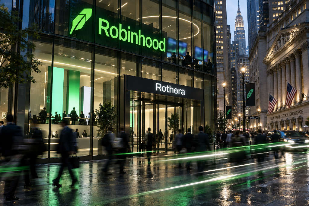 高盛:Robinhood 旗下 Rothera 最高估值或达 195 亿美元