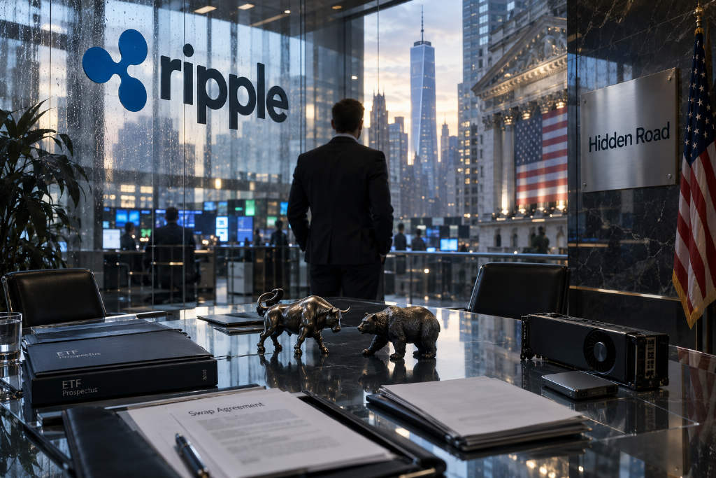 Ripple借Hidden Road切入杠杆ETF融资市场,向基金收取掉期费用