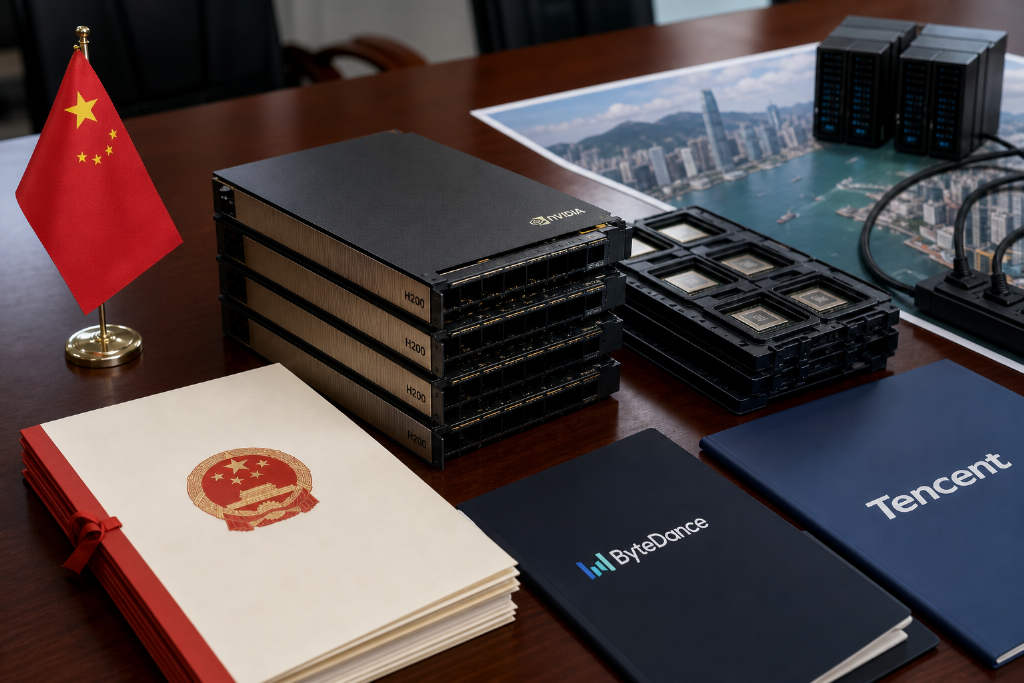 中国有限放宽英伟达 H200 进口审批,字节跳动与腾讯各获约万颗