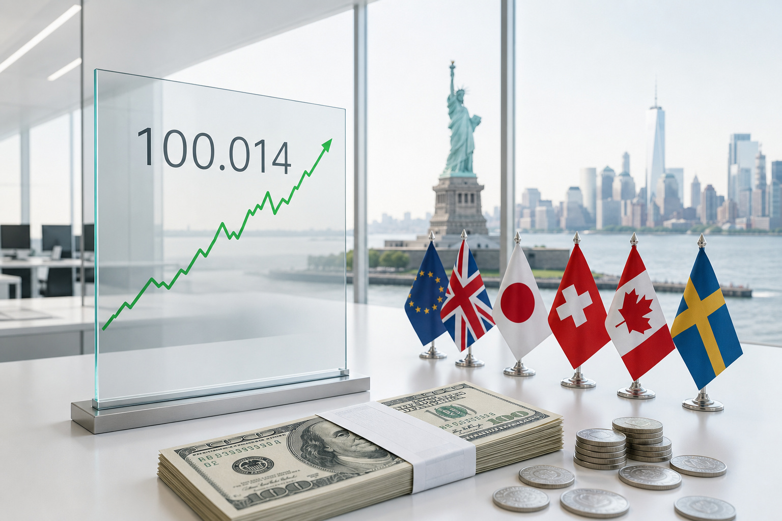 美元指数8月12日收涨0.19%报100.014,欧元英镑走低