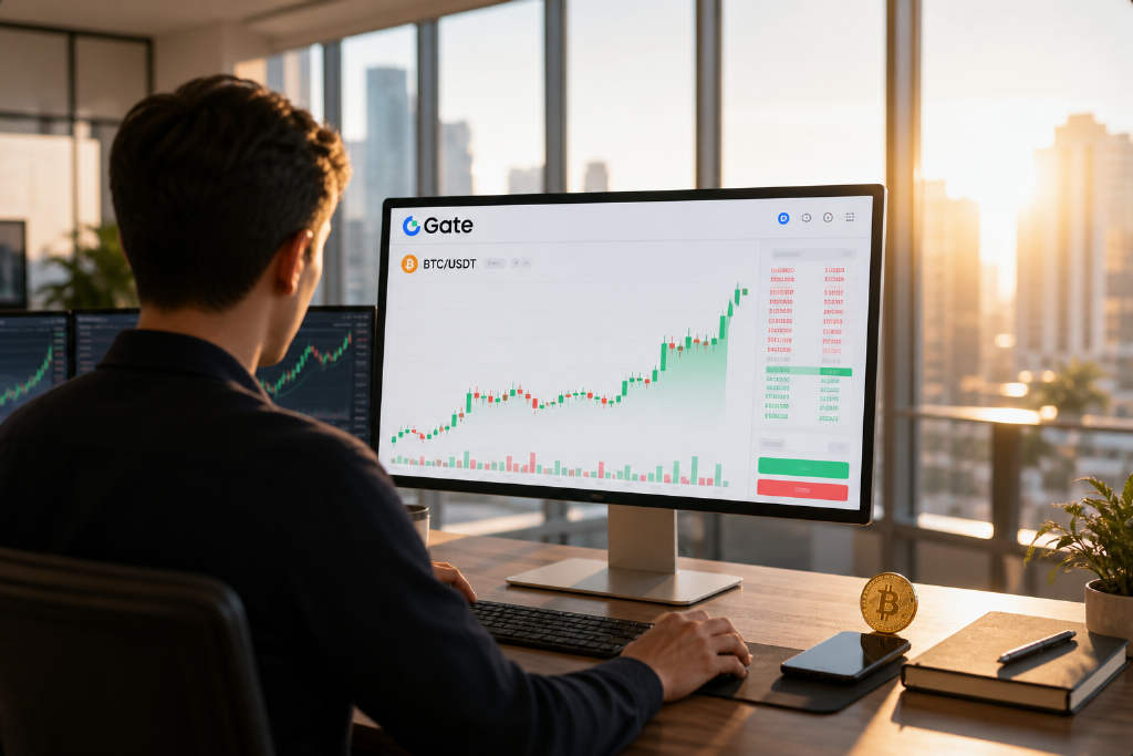 Gate行情显示BTC/USDT报76000美元,24小时涨8.84%
