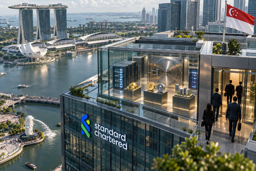 Standard Chartered plans digital asset custody launch in Singapore for institutional clients