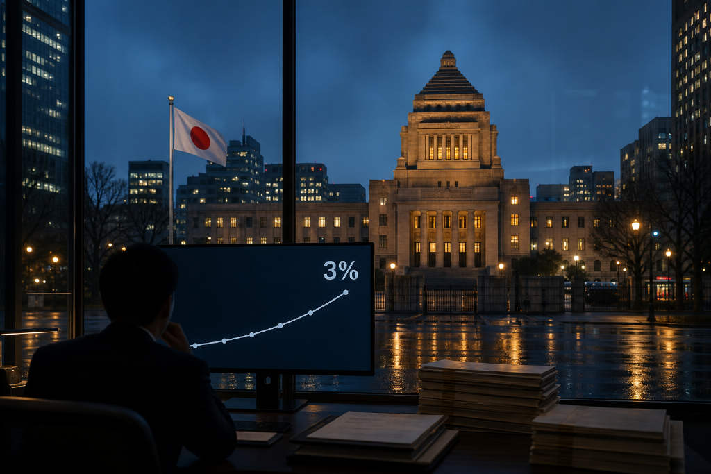 快讯:日本10年期国债收益率30年来首次升至3%