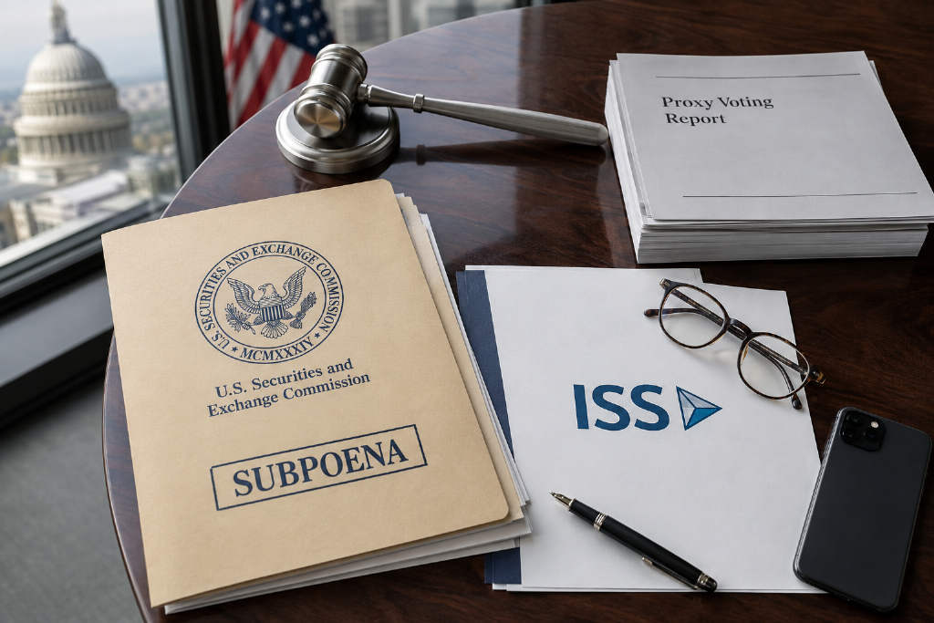 美国 SEC 对 ISS 采取执法行动,指其未遵守传票要求
