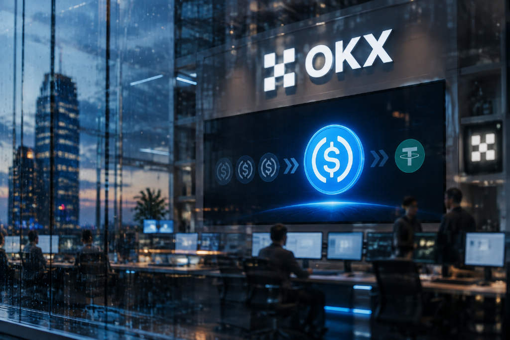 OKX宣布2026年9月上线USDC现货交易对 替代部分USDⓢ交易对