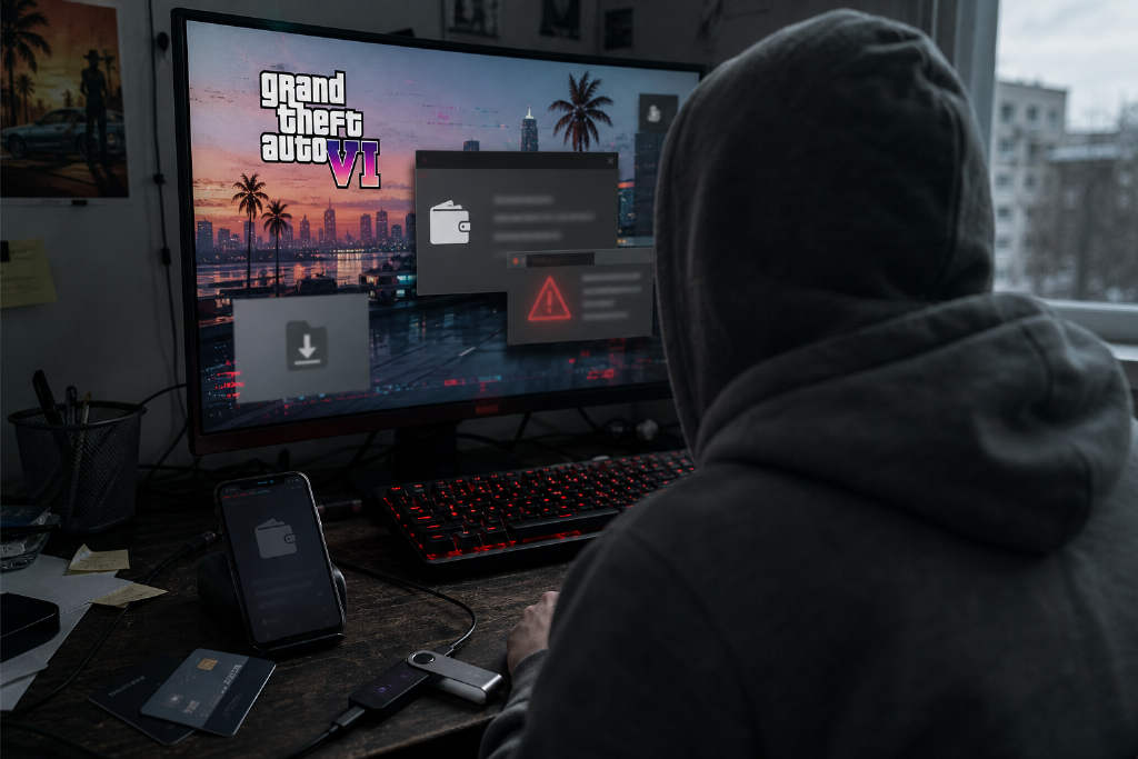 假冒GTA 6泄露网站借恶意程序盗取加密钱包资产