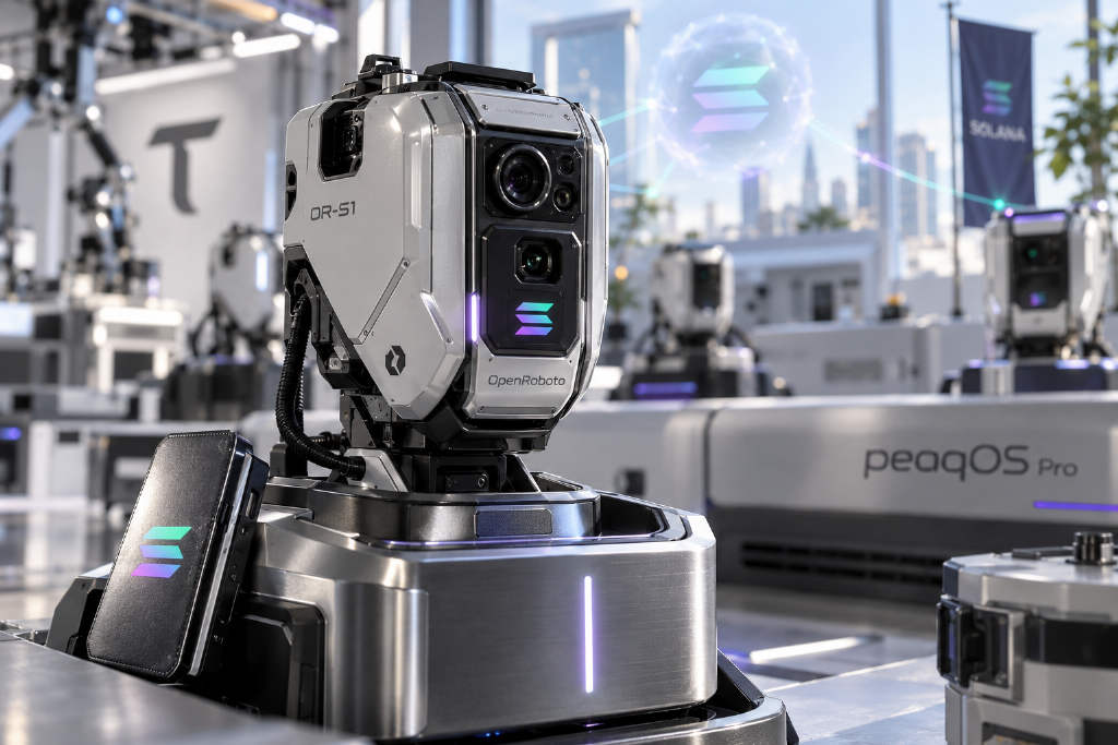 OpenRoboto 集成 peaqOS,机器人设备接入 Solana 身份与支付体系