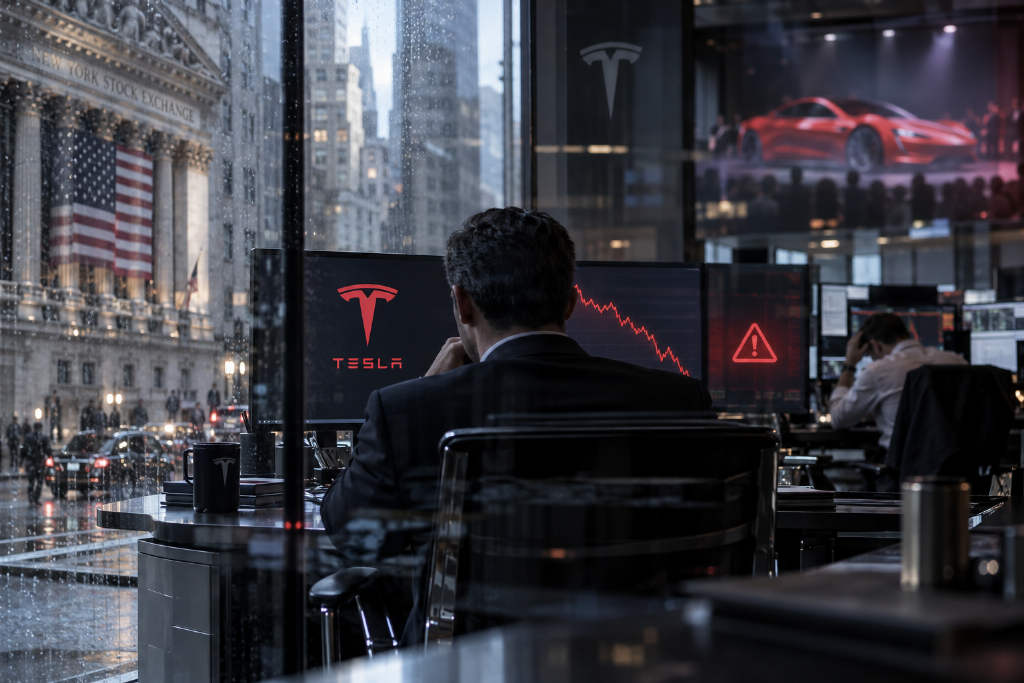 TSLA 跌至 364.8 美元后,一巨鲸 1050 万美元空单转为浮盈