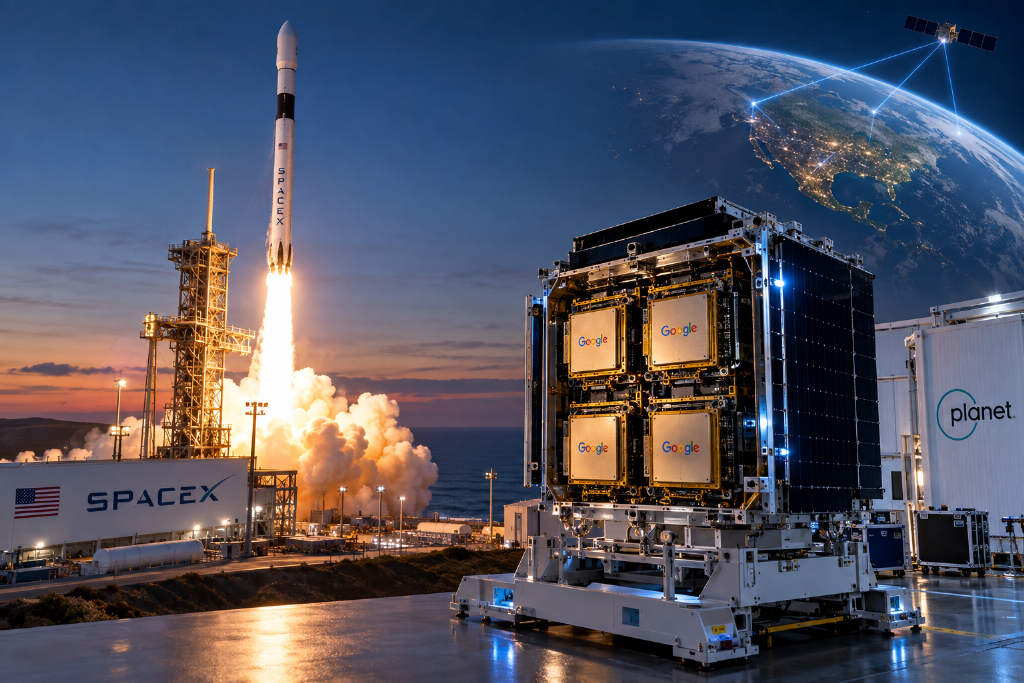 Google to launch Suncatcher prototype satellite with four TPUs for in-orbit space tests