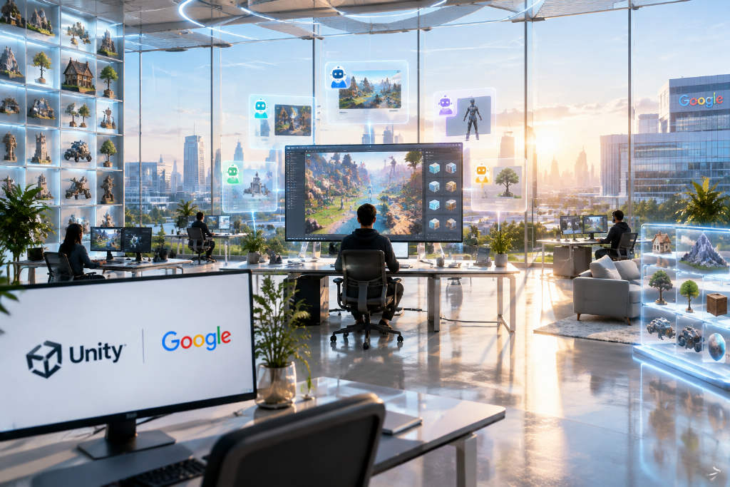 Unity与谷歌发布Spark,支持多AI协作网页开发3D游戏