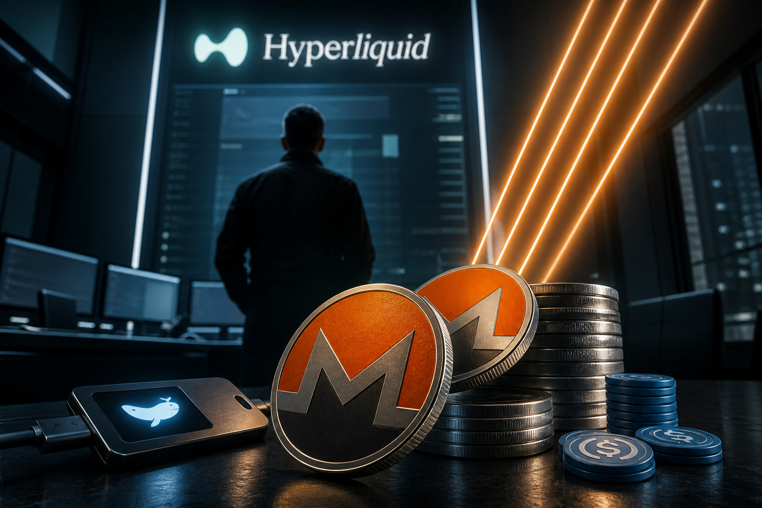 巨鲸新钱包向Hyperliquid存入356万USDC,4倍杠杆做多XMR