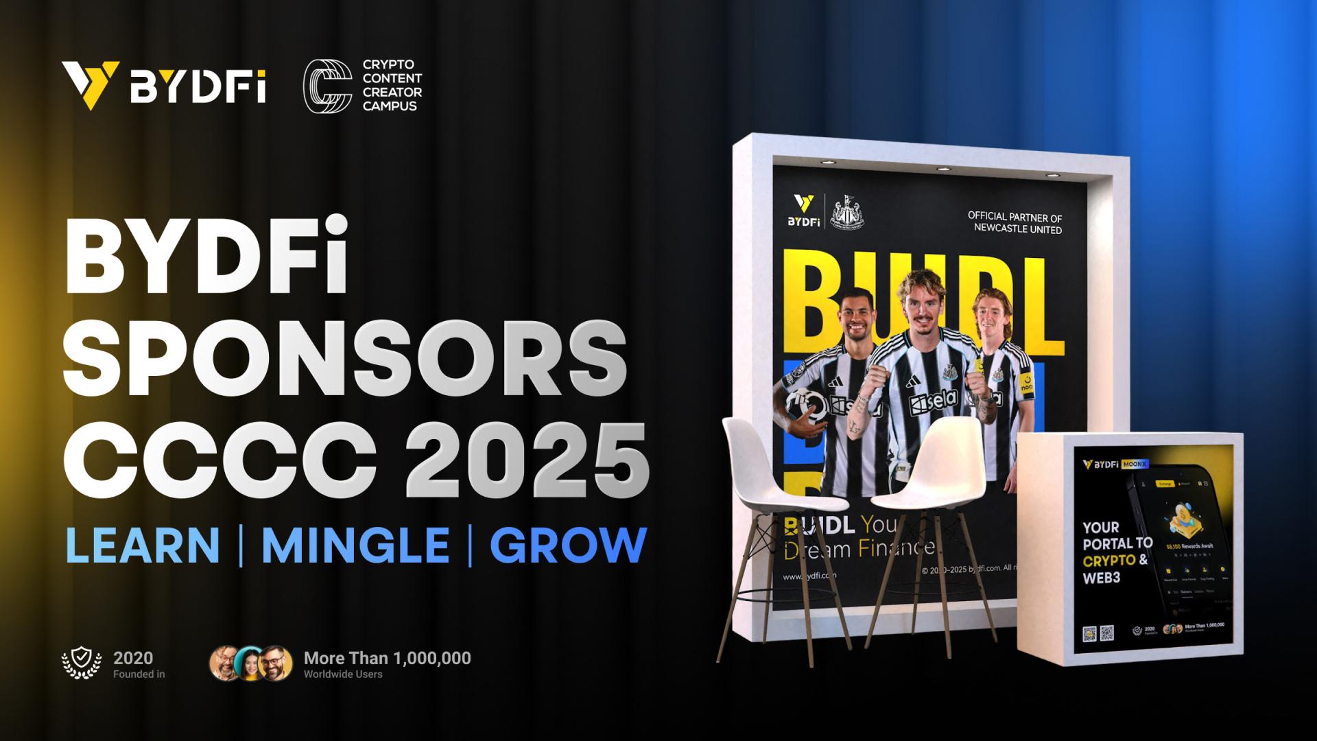 BYDFi赞助CCCC里斯本2025,主打创作者教育与Web3实用交流
