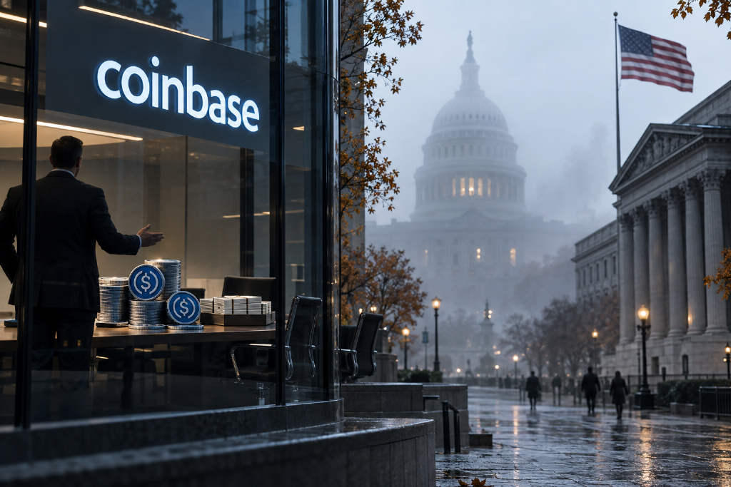 Coinbase CEO says USDC rewards are not bank interest and should not trigger bank-style capital rules