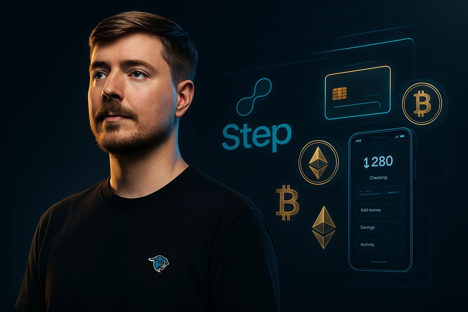 MrBeast收购Step:650万用户银行App纳入版图,加密布局浮现