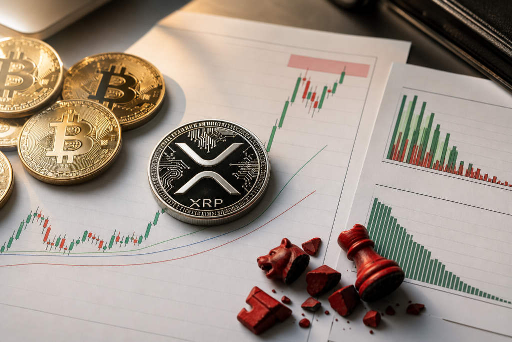 XRP posts its strongest week since the 2024 election rally, but momentum signals are stretched