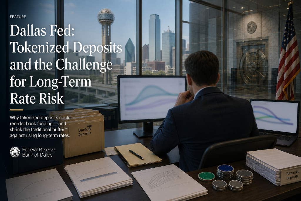 Dallas Fed economists say tokenized deposits could curb US banks’ capacity for long-term rate risk
