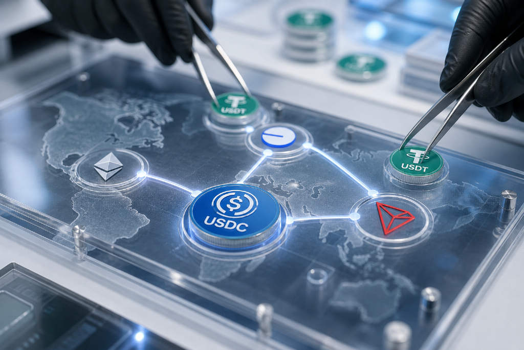 Coin Metrics:USDC 与 USDT 万亿链上转账主要由流动性调度驱动