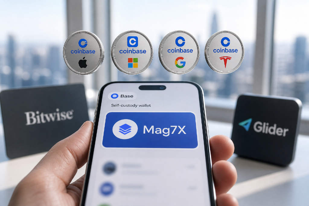 Bitwise 在 Base 推出自托管代币化股票组合,首发仅开放 Mag7X