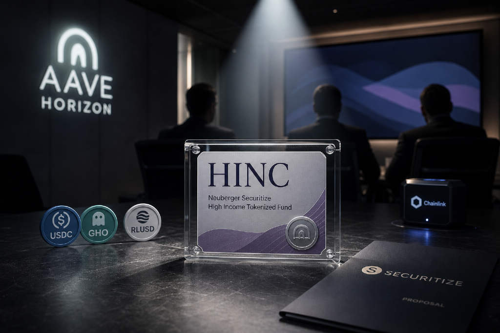 Securitize 提议将 HINC 接入 Aave Horizon 作为抵押品