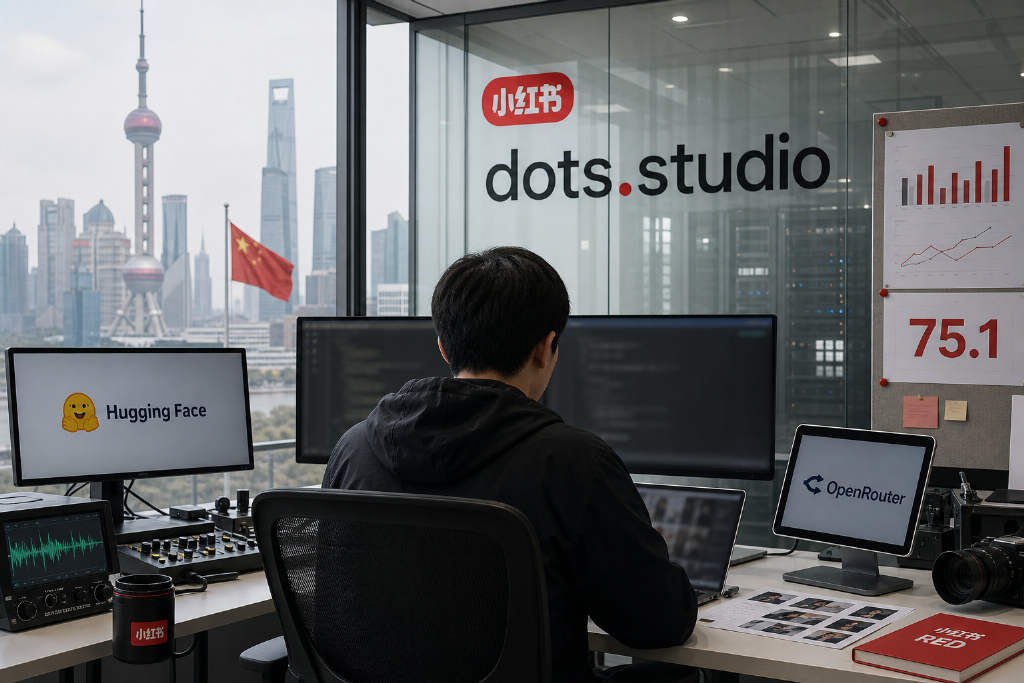 小红书开源 dots3-note 预览版,Terminal-Bench 2.1 得分 75.1