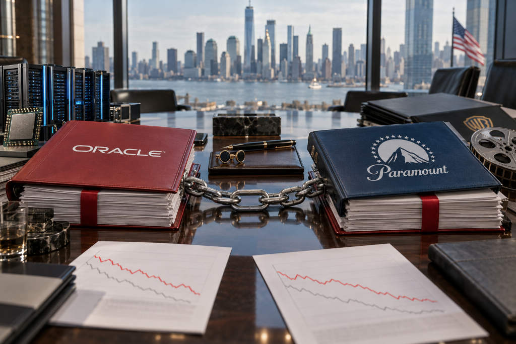 Oracle and Paramount Credit Risk Start Trading as One as Larry Ellison Link Draws Scrutiny