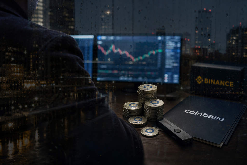 某巨鲸两小时前向 Coinbase 存入 98.46 万枚 LINK
