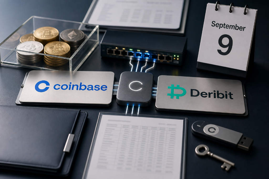 Coinbase与Deribit拟于9月9日合并交易体系