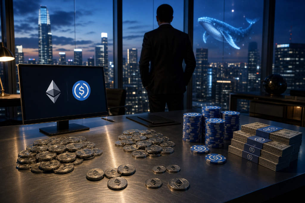 某巨鲸清仓 1.05 万枚 ETH,一个月获利 370 万美元