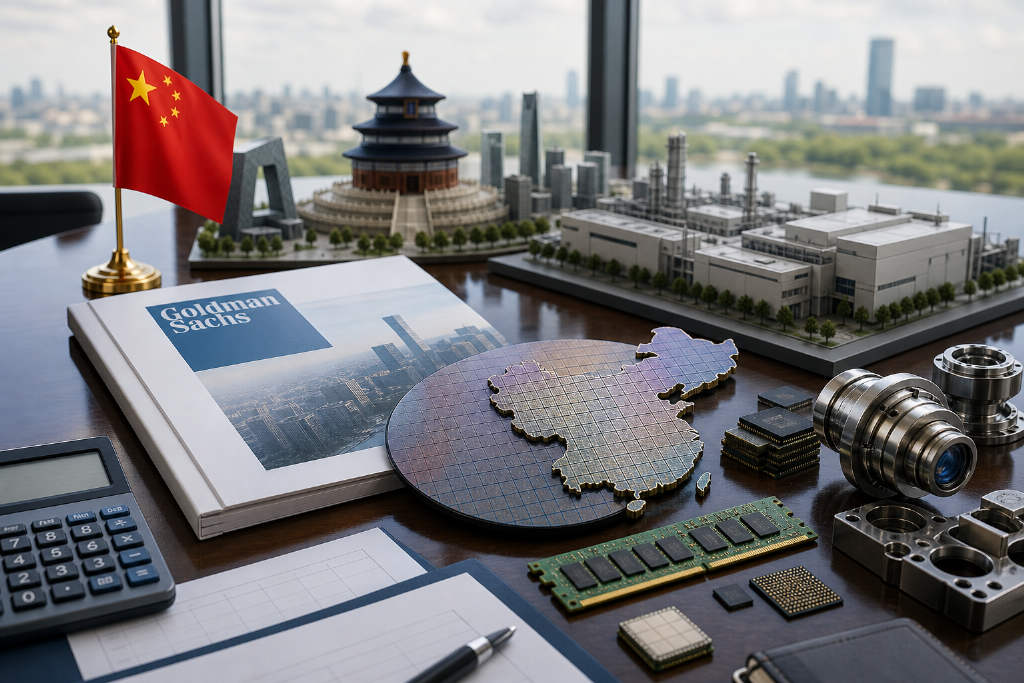 高盛:2030年中国半导体资本开支上调至820亿美元