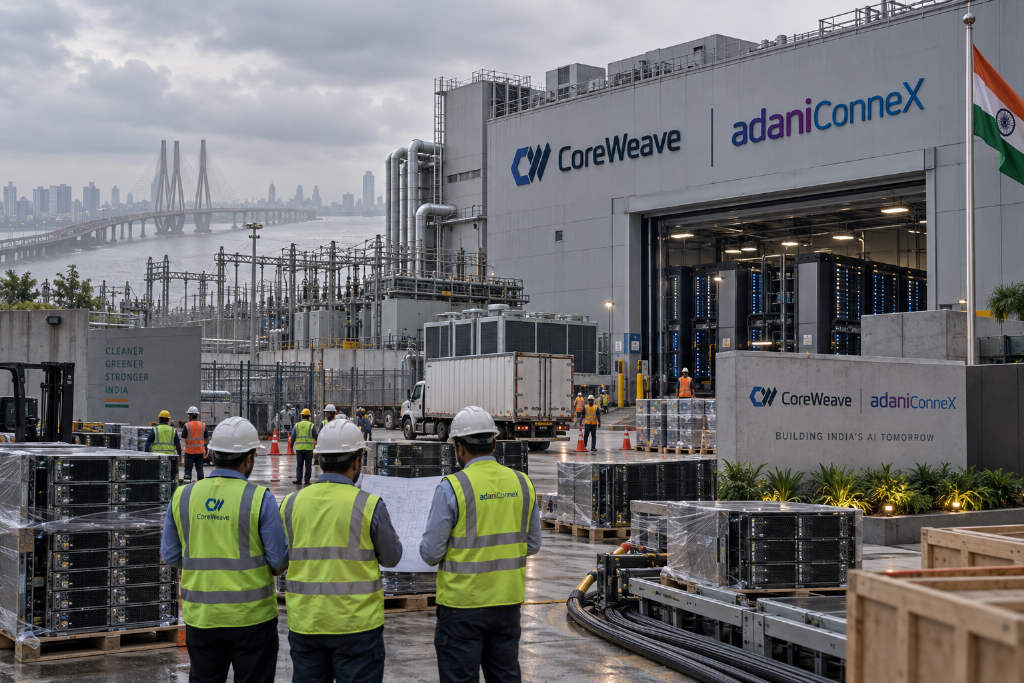 CoreWeave联手AdaniConneX,将在印度建设首批数据中心