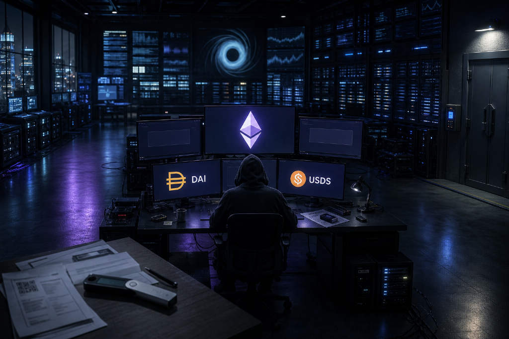 链上分析师:某黑客 5 小时斥资 3853.5 万 DAI/USDS 回购 ETH