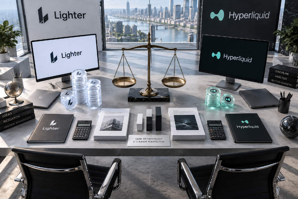 统一口径测算:Lighter 市盈率约为 Hyperliquid 两倍