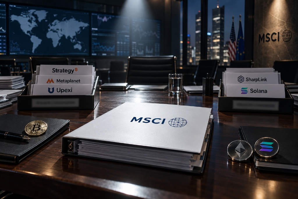MSCI flags 14 crypto-linked companies under new non-operating company screen