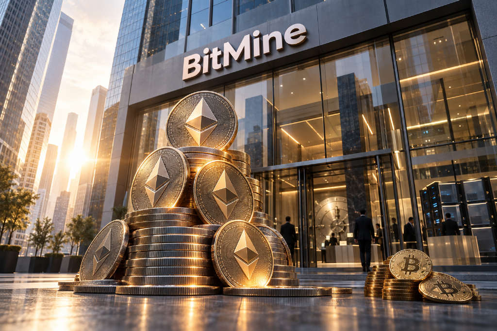 BitMine增持至595.6万枚ETH,40亿美元回购后BMNR站上25美元