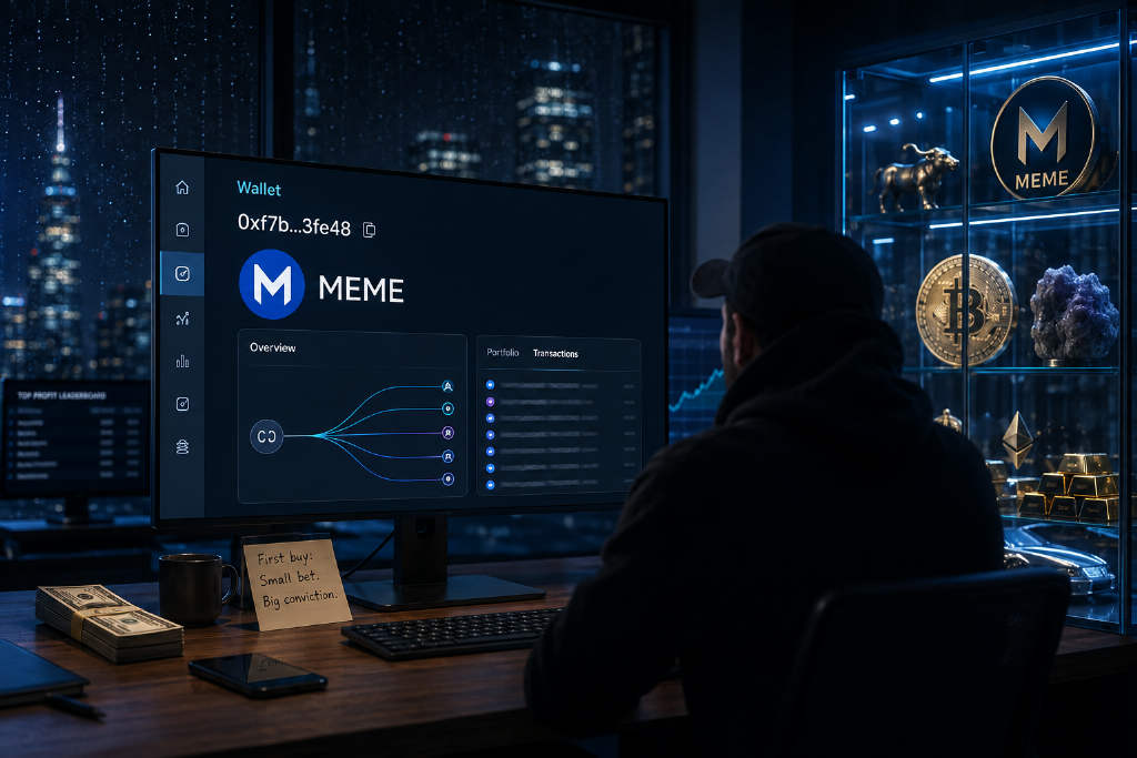 Address Buys MEME at Low Point, Profits $964K with 83,677% Return
