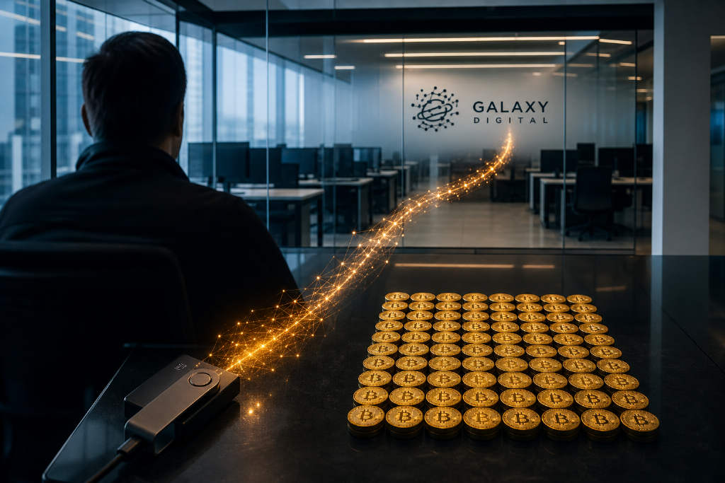 某巨鲸向Galaxy Digital转入95枚BTC,疑似场外交易出售