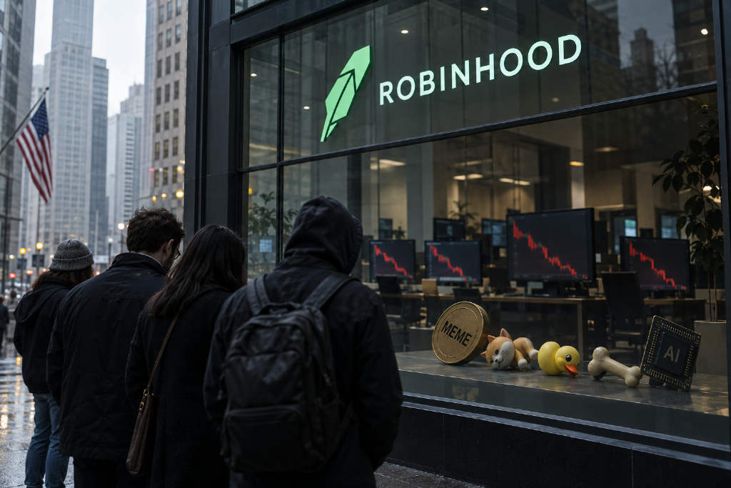 Robinhood生态主流Meme币继续下跌,MEME 24小时跌23.6%
