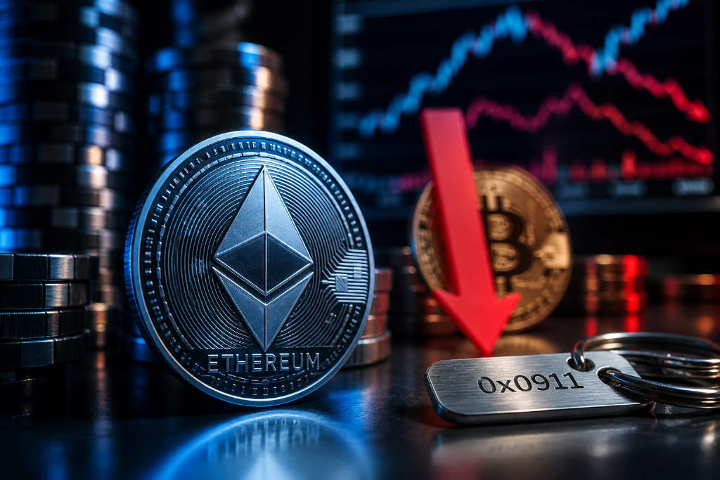 0x0911 巨鲸加码 ETH 多BTC空头,组合规模升至近 2938 万美元