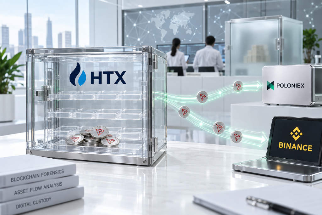 HTX 储备证明曾少 7 亿枚 TRX,链上流向指向 Poloniex 相关地址