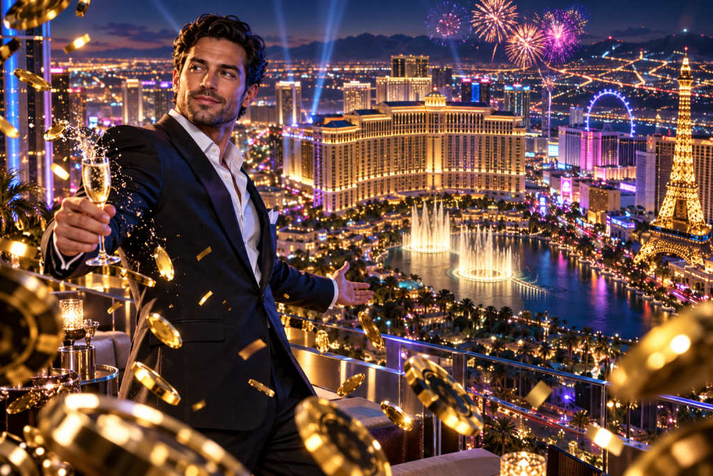 Harrah’s Las Vegas位置与各参照点直线距离一览
