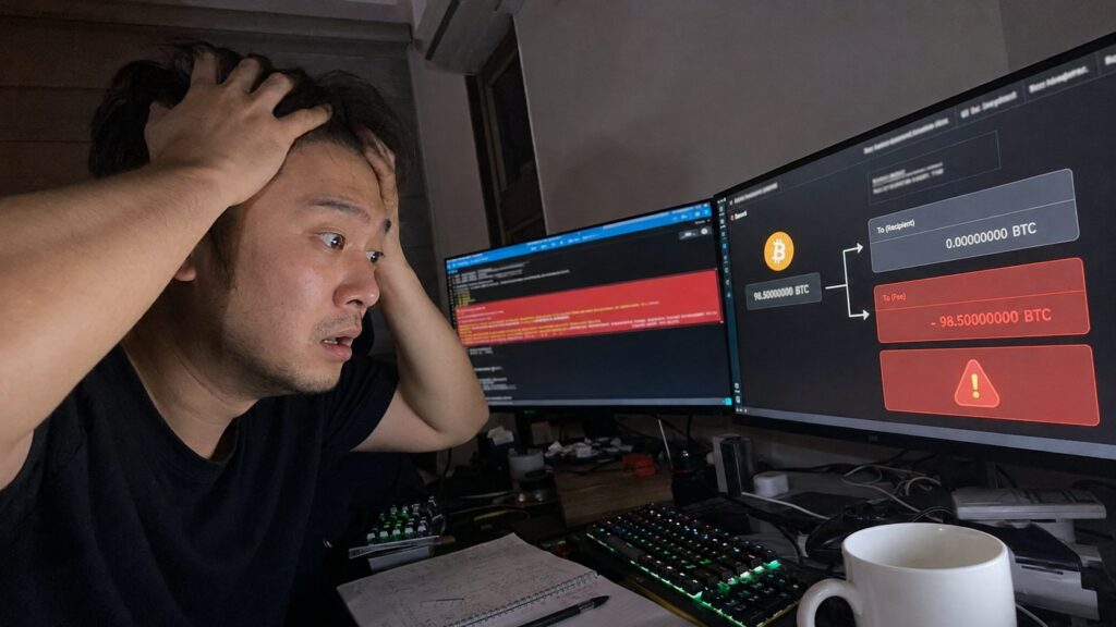 Four Bitcoin transactions burned 1.7715 BTC in fees, accounting for 97.4% of one block’s fee revenue