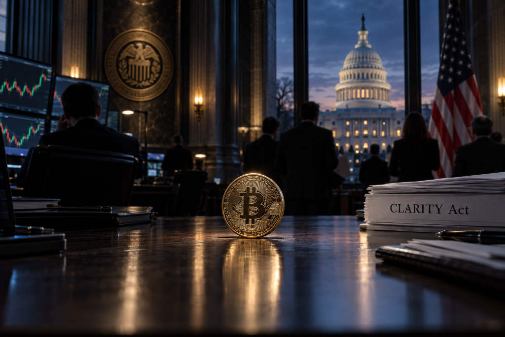 Bitcoin Holds Near $77,000 as FOMC and Senate CLARITY Vote Add Pressure