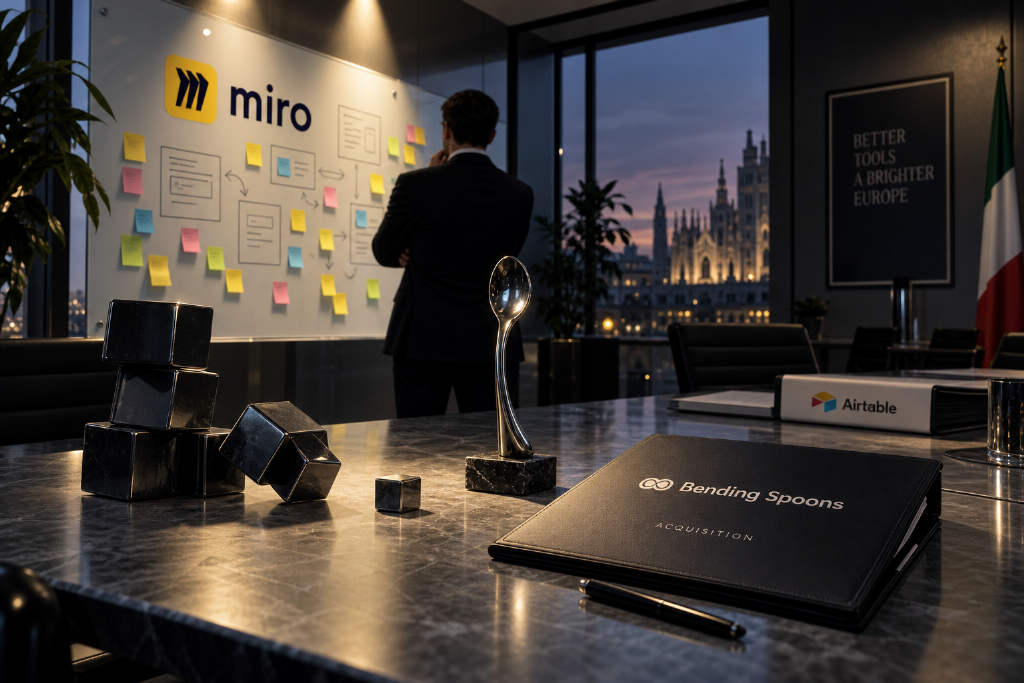 Miro 以约 17.9 亿美元出售,较 2022 年 175 亿估值大幅回落