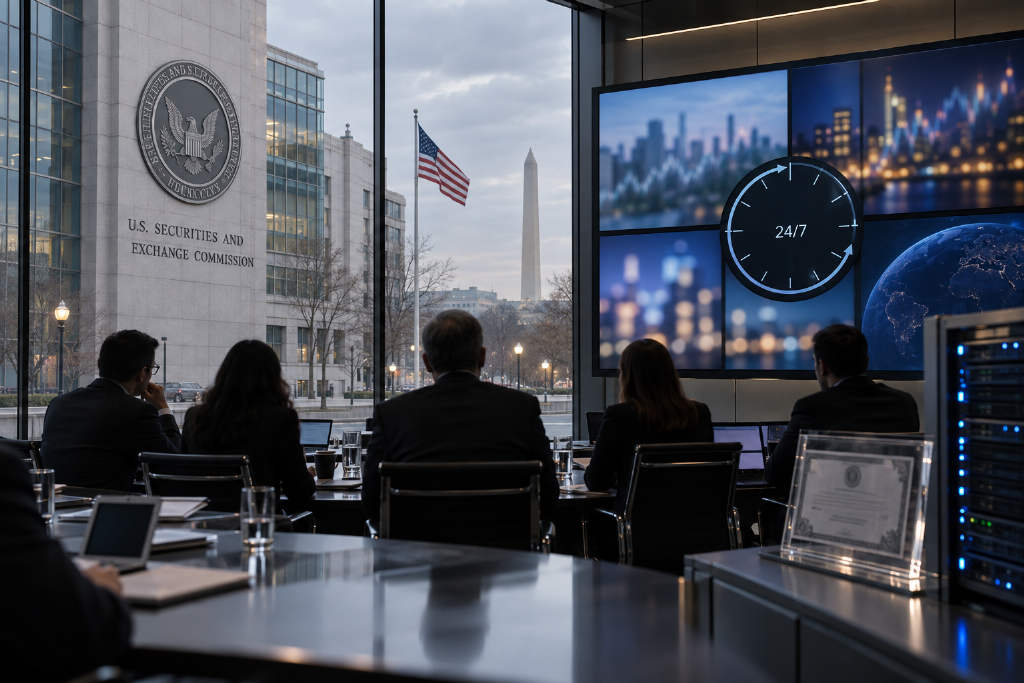 SEC Weighs 24/7 Stock Trading as Atkins Ties Market Hours to Tokenization Push